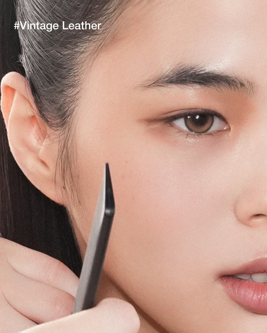 Vintage Leather natural deep brown eye look